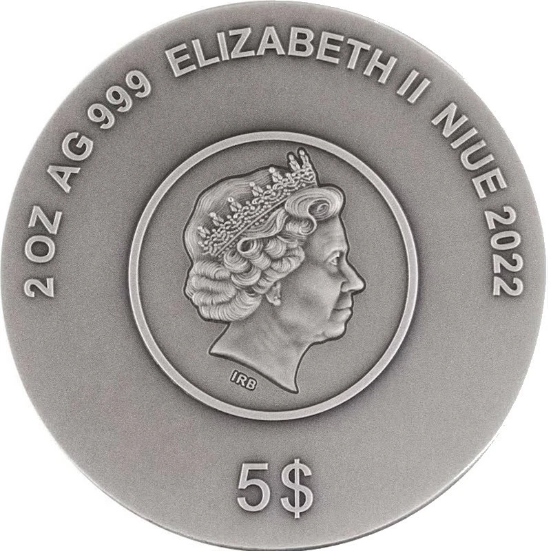 Серебряная монета Ниуэ Мортал Комбат 2022 цвет 2 oz Коллекционные монеты