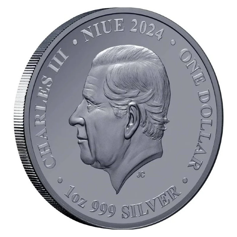Серебряная монета Ниуэ Пингвин 2024 Proof 1 oz Коллекционные монеты
