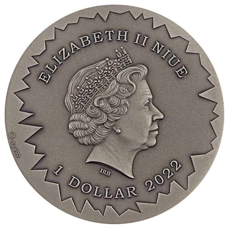 Серебряная монета Ниуэ Снежная королева 2022 цвет 1 oz Коллекционные монеты