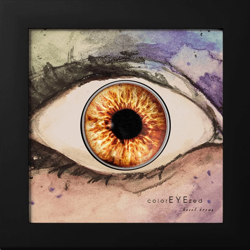 Серебряная монета Палау Орехово-коричневый глаз 2023 Proof цвет 1 oz Коллекционные монеты