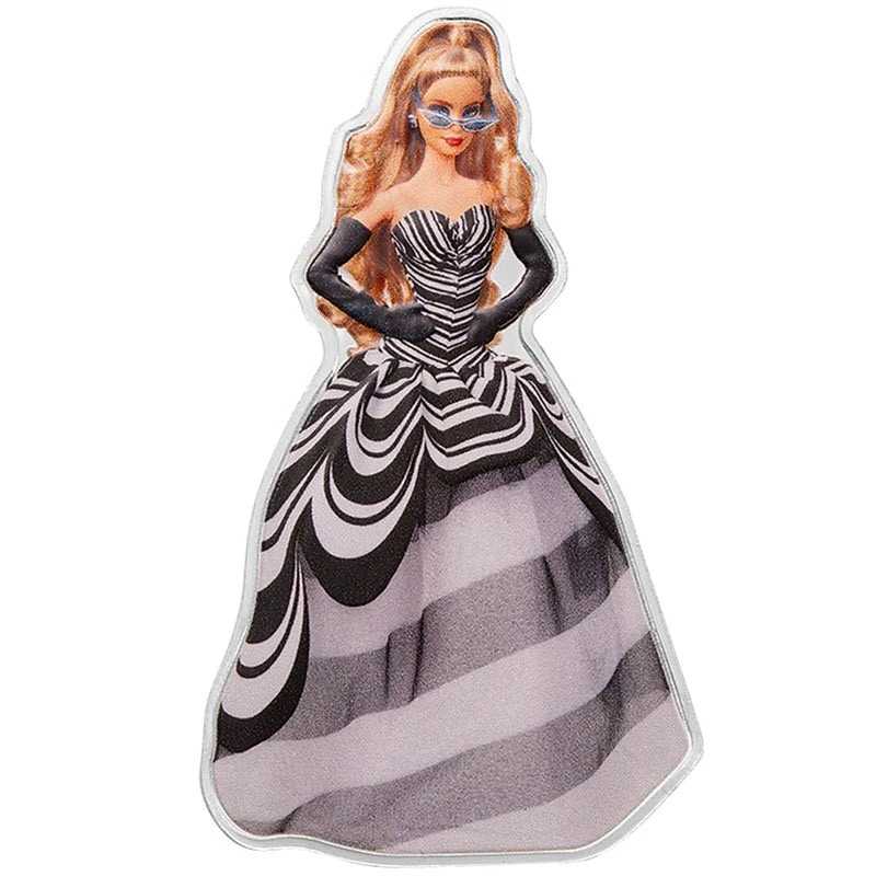 Серебряная монета Соломоновых островов Барби 2024 цвет 1 oz Коллекционные монеты