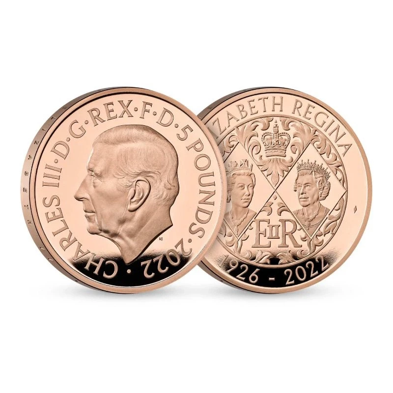 Золотая монета Великобритании Королева Елизавета II 2022 Proof 36,61 г Коллекционные монеты