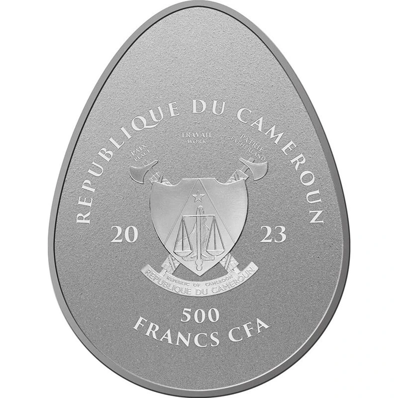 Медно-никелевая монета Камеруна Пасхальное яйцо 2023 31,8 г Коллекционные монеты