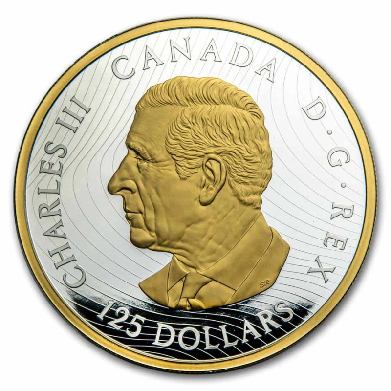 Серебряная монета Канады Бабочка-монарх из Мурано 2025 Proof 502,5 г Коллекционные монеты