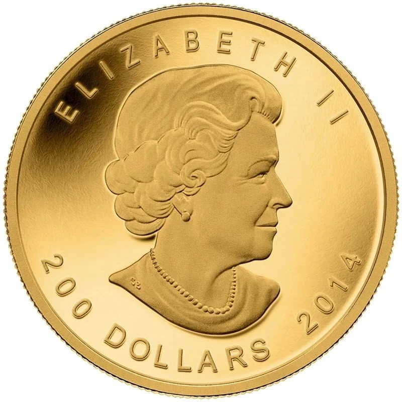 Золотая монета Канады Воющий волк 2014 Proof 1 oz Коллекционные монеты