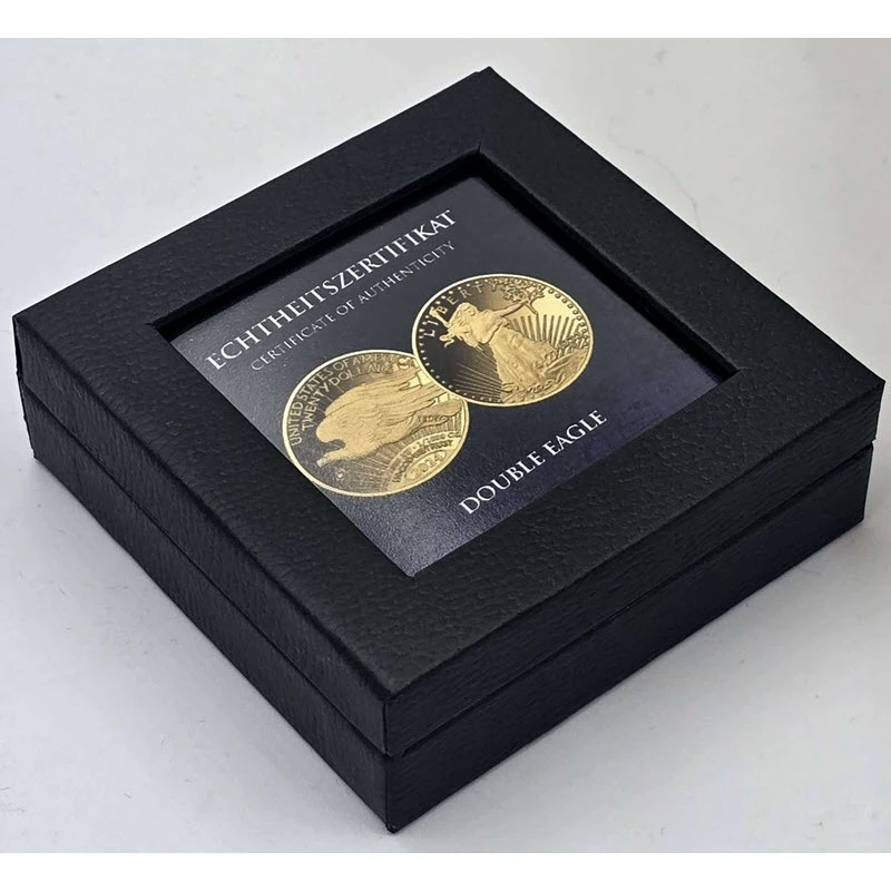 Золотая монета Чада Двойной орел Свободы 2024 1/1000 oz Коллекционные монеты