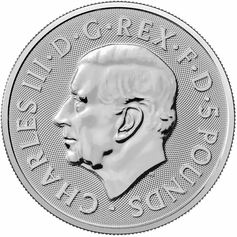 Серебряная монета Великобритании Лев королевы 2026 2 oz Коллекционные монеты