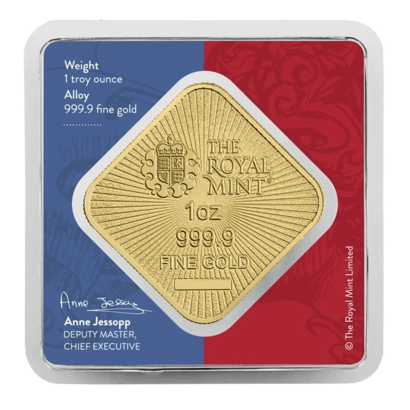 Золотой слиток Великобритании Британия и Свобода 1 oz Инвестиционные слитки