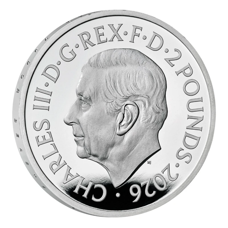 Серебряная монета Великобритании Королевский Дракон 2026 Proof 1 oz Коллекционные монеты