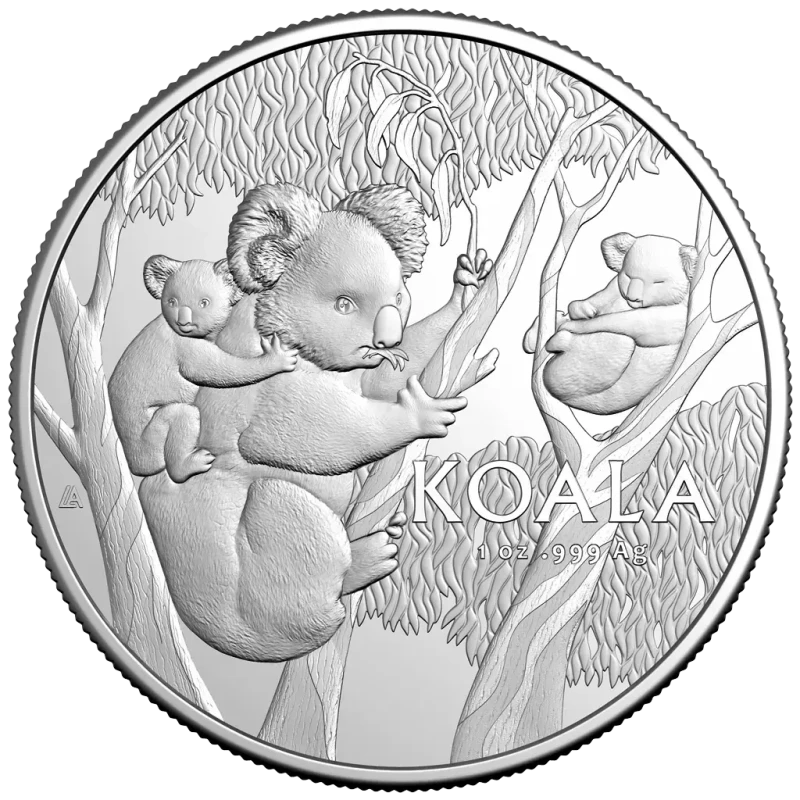 Серебряная монета Австралии Коала 2026 1 oz Инвестиционные монеты