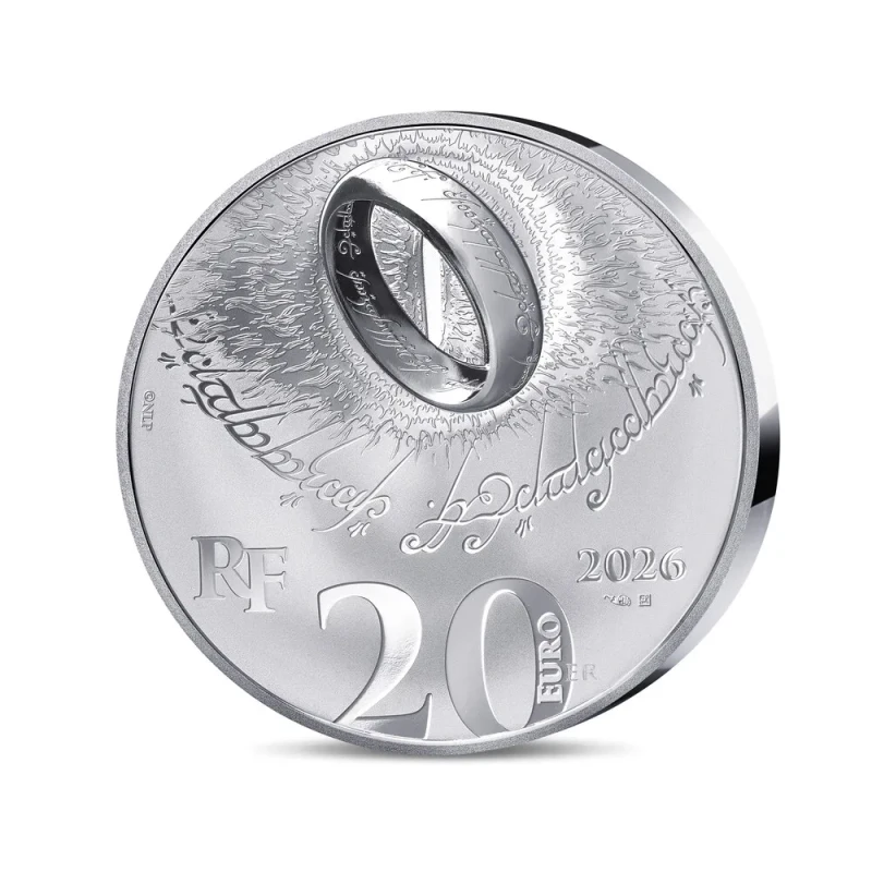 Серебряная монета Франции Властелин Колец 2026 Proof 1 oz Коллекционные монеты