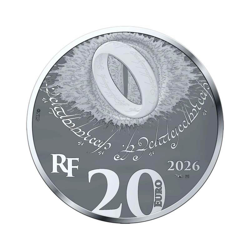 Серебряная монета Франции Властелин Колец 2026 Proof 1 oz Коллекционные монеты