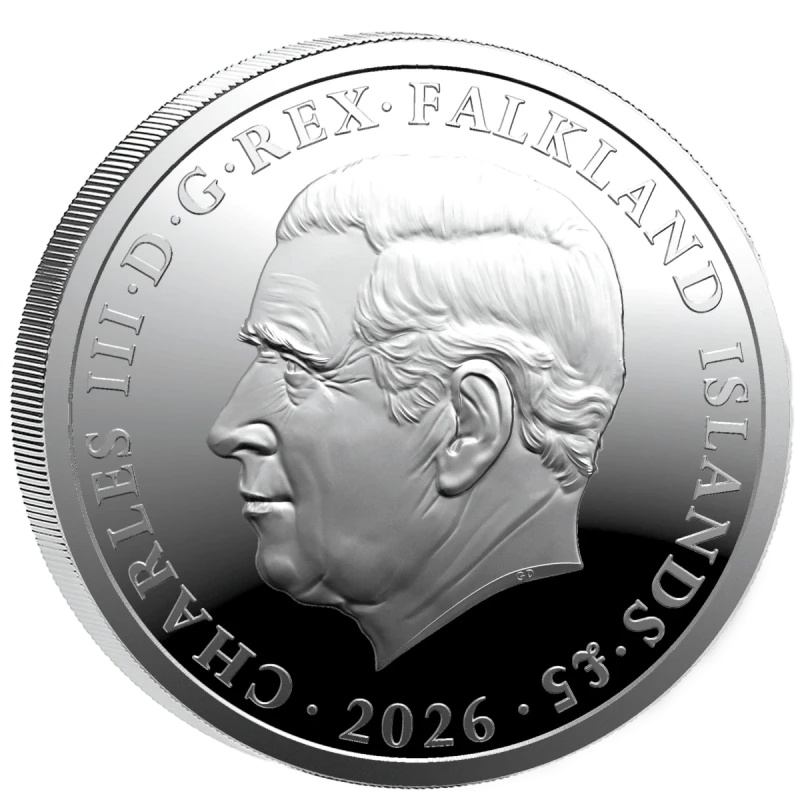 Серебряная монета Фолклендских островов Уна и Лев 2026 Proof 1 oz Коллекционные монеты