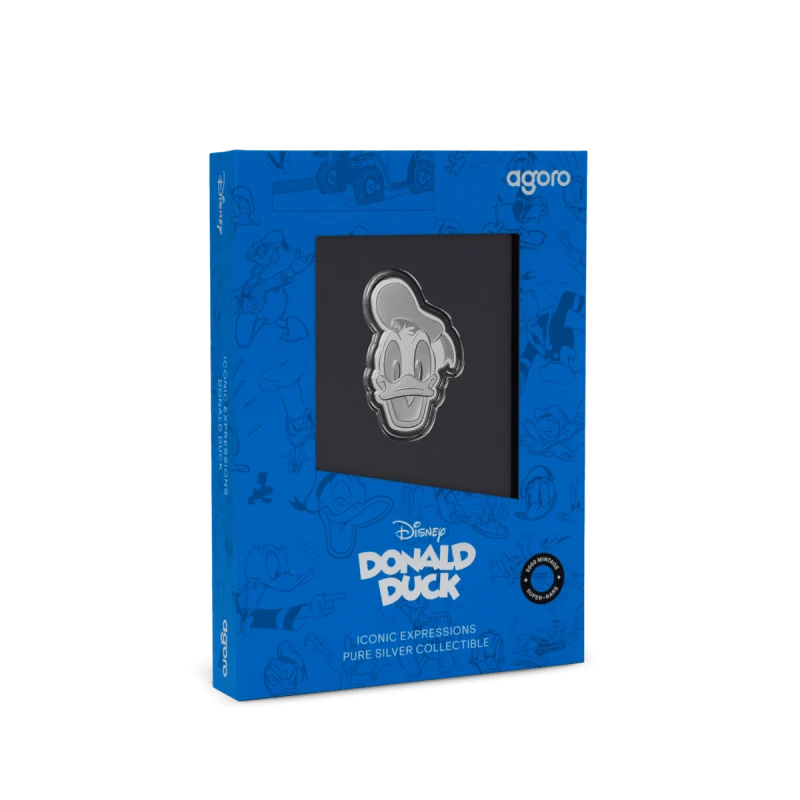 Cеребряная монета Ниуэ Дисней Дональд Дак 2026 Proof 1/2 oz Коллекционные монеты