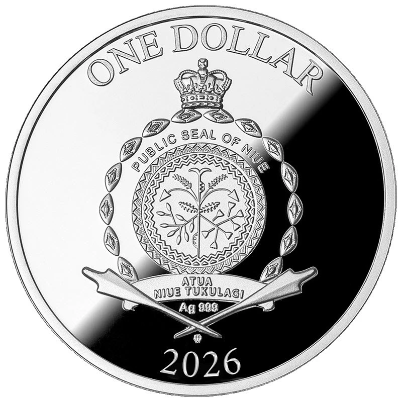 Cеребряная монета Ниуэ Ангел любви 2026 Proof 17,5 г Коллекционные монеты