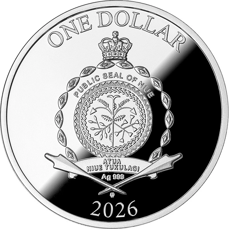 Cеребряная монета Ниуэ Свадебная монета 2026 Proof 17,5 г Коллекционные монеты