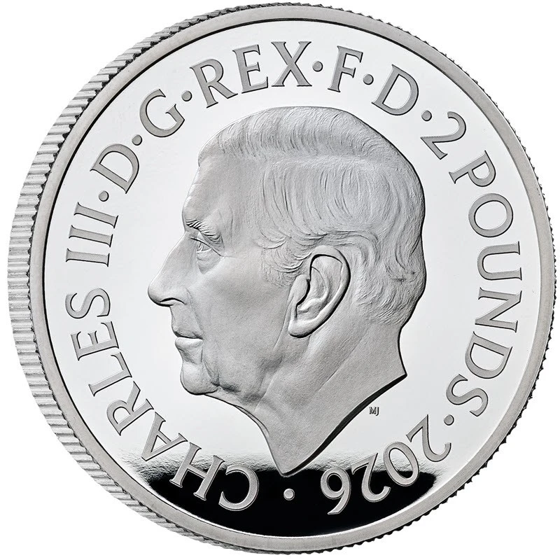 Серебряная монета Великобритании Лев и Орел 2026 Proof 1 oz Коллекционные монеты
