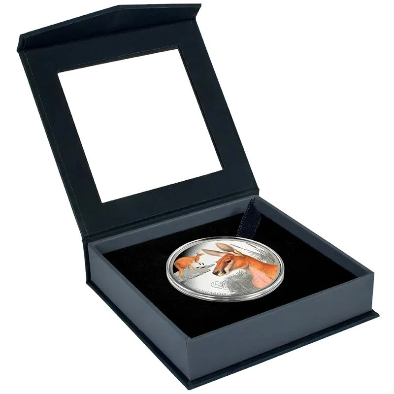 Серебряная монета Ниуэ Красный кенгуру 2026 Proof цвет 1 oz Коллекционные монеты