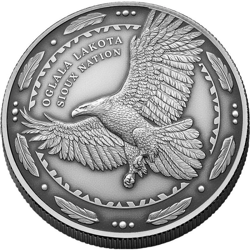 Серебряная монета США Нация Сиу Сакагавея 2026 1 oz Коллекционные монеты