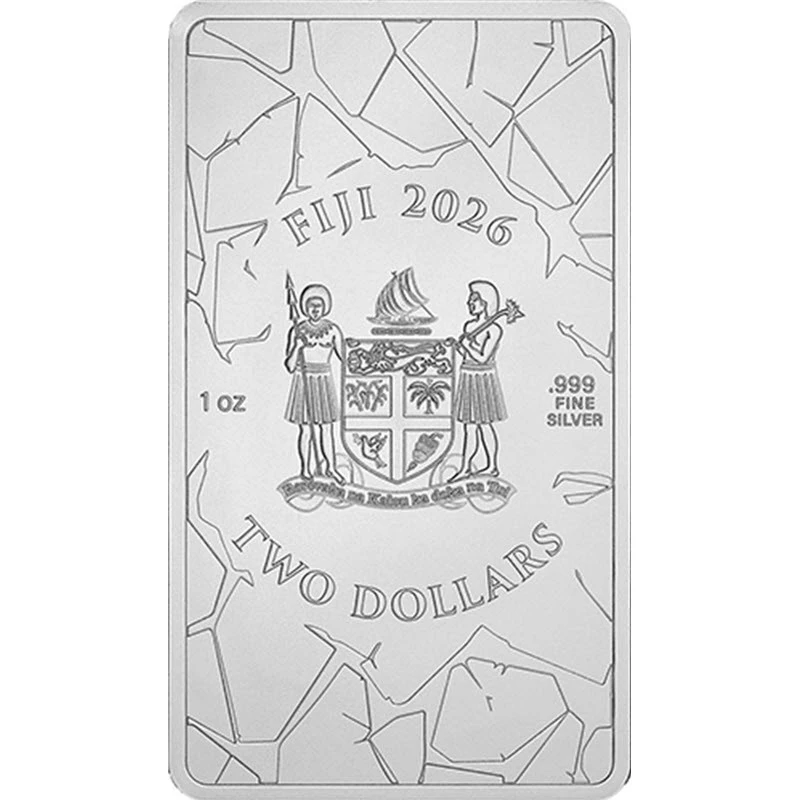 Серебряная монета Фиджи Мозаичный орел 2026 1 oz Коллекционные монеты