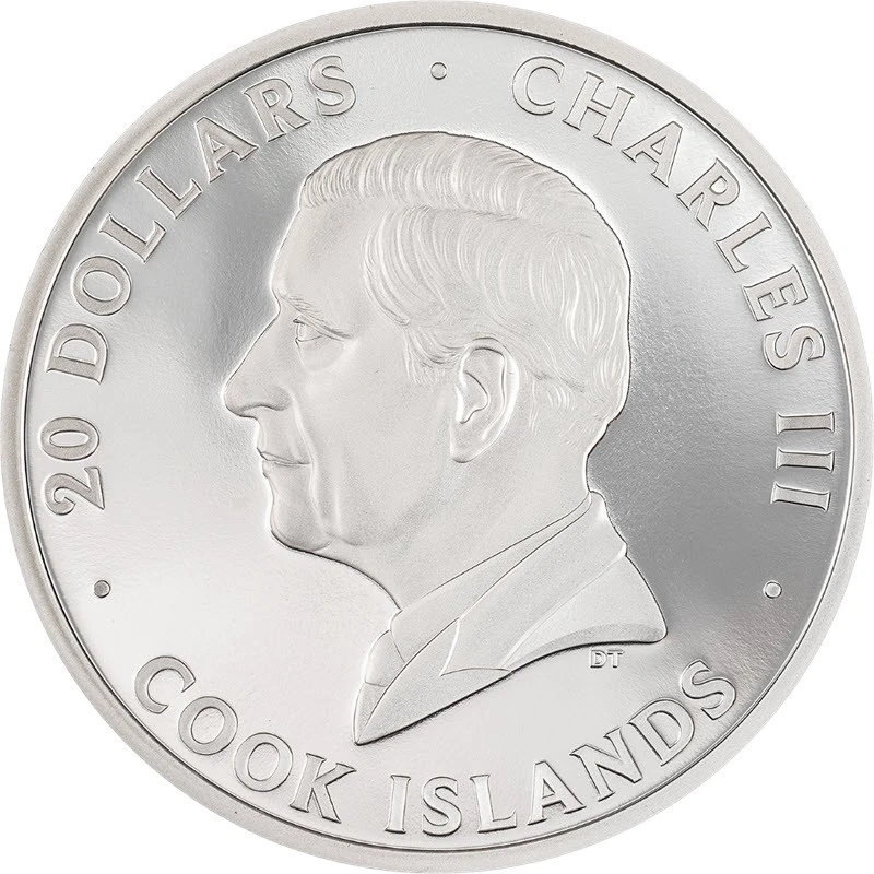 Серебряная монета Островов Кука Громовой дракон 2026 Proof 3 oz Коллекционные монеты