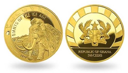 Монета Шерстистый мамонт