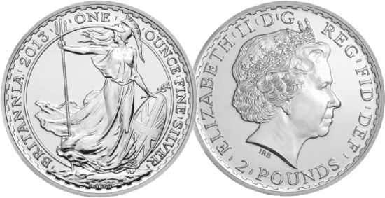 Коллекционные серебряные монеты Британия