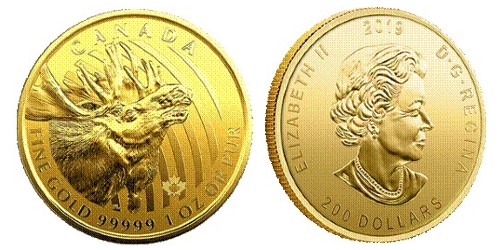 Монета Лось